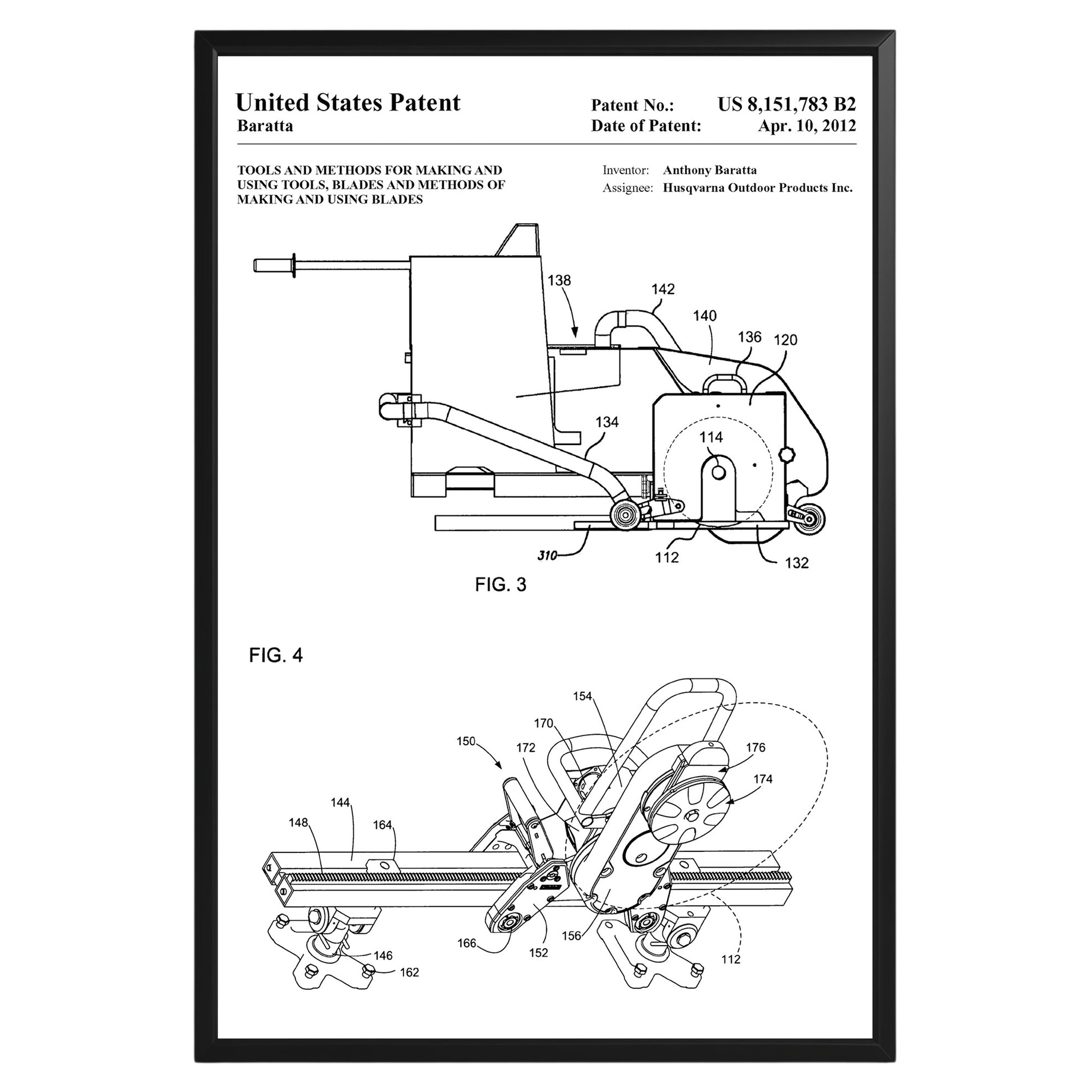 Blades Making Method 2012 Patent Poster - GroovyGrove