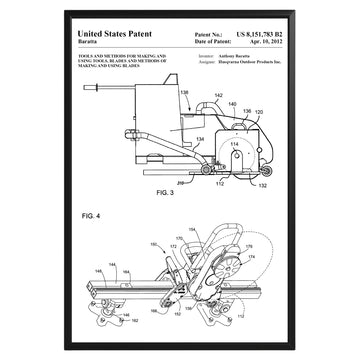 Blades Making Method 2012 Patent Poster - GroovyGrove