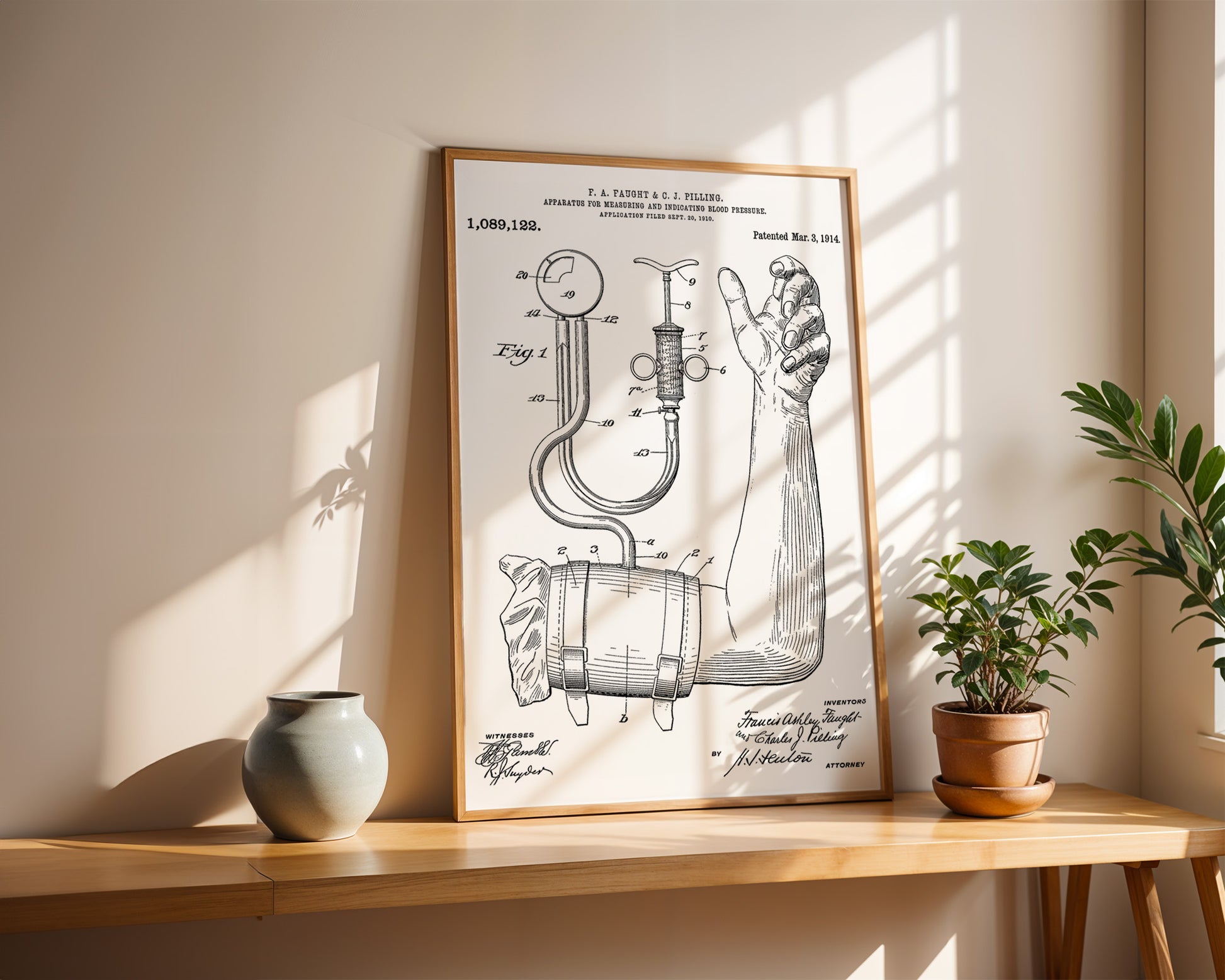 Blood Pressure Indicator 1914 Patent Poster - GroovyGrove