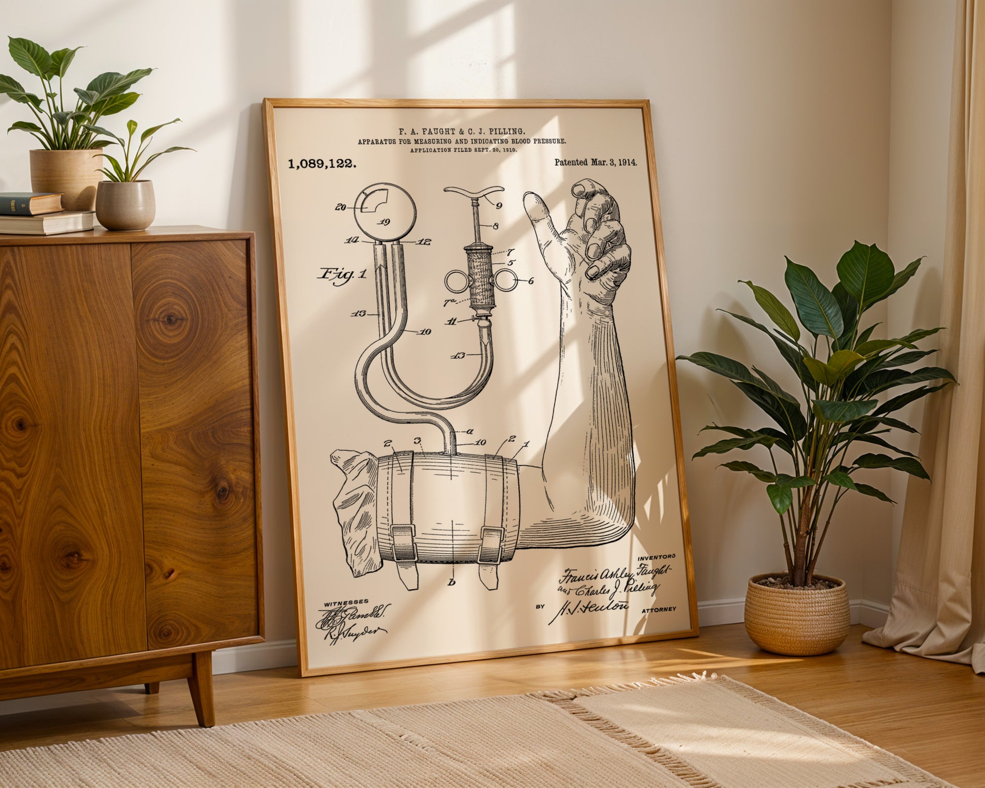 Blood Pressure Indicator 1914 Patent Poster - GroovyGrove