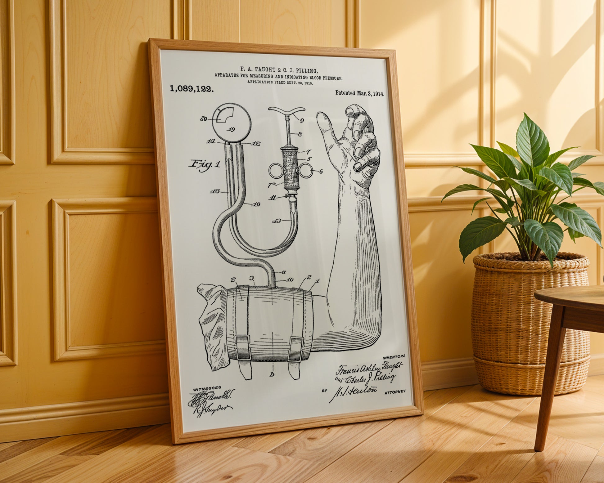 Blood Pressure Indicator 1914 Patent Poster - GroovyGrove