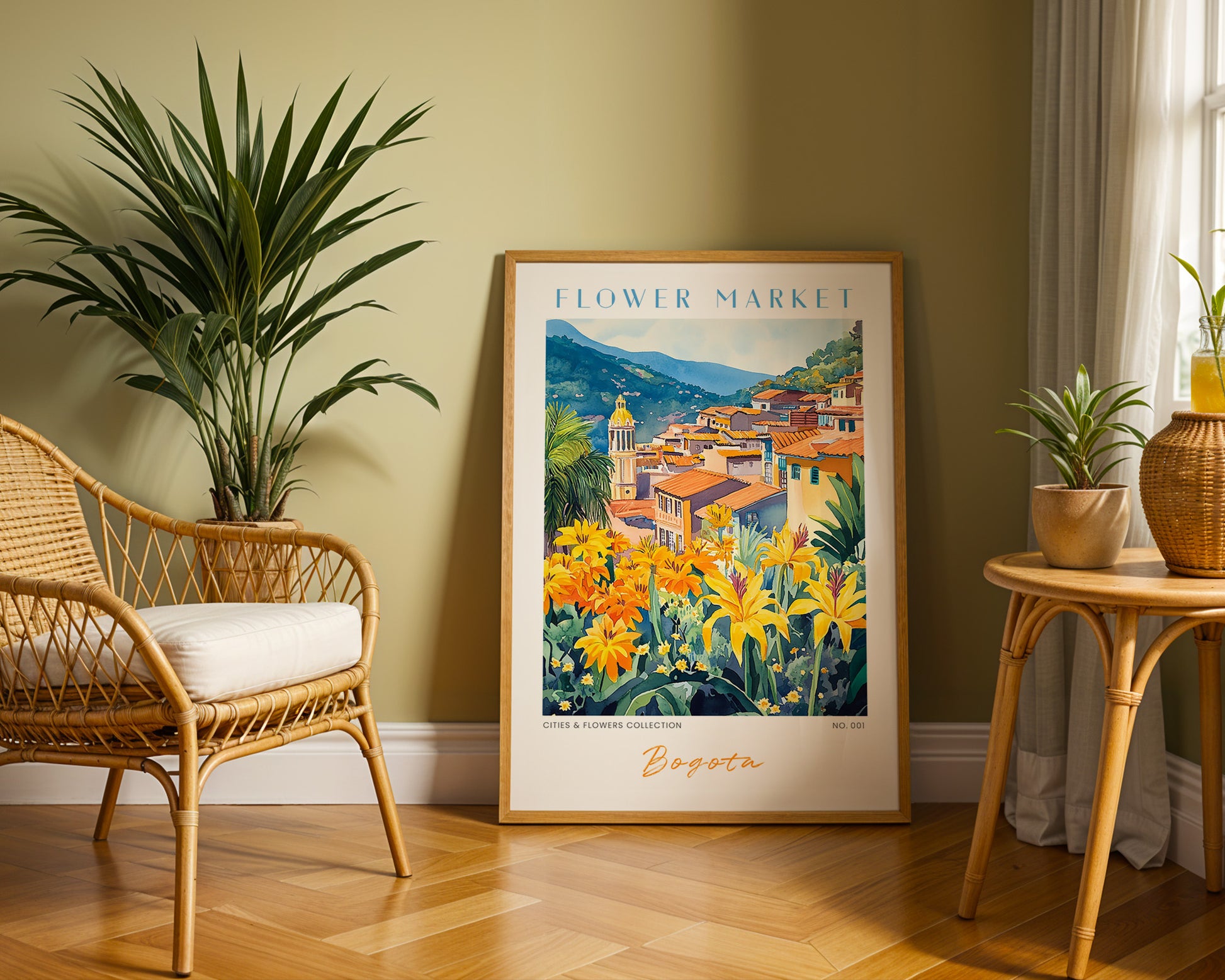 Bogota Colombia Flower Market Poster - GroovyGrove