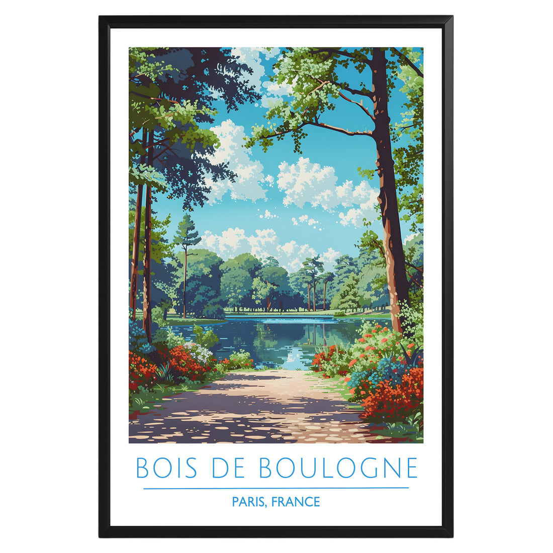 Bois de Boulogne Paris France Poster - GroovyGrove