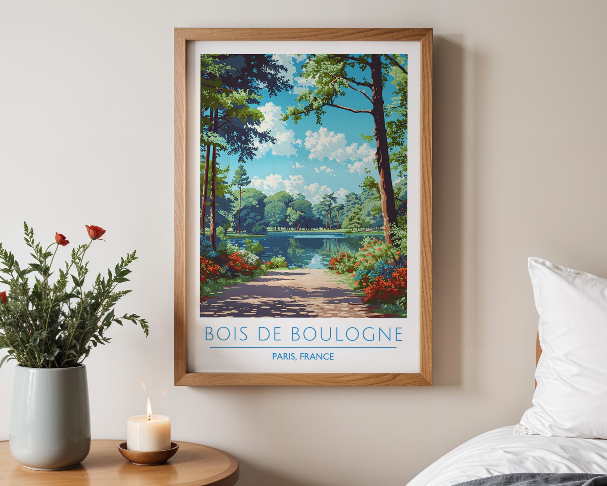 Bois de Boulogne Paris France Poster - GroovyGrove