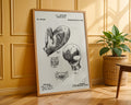 Boxing Glove 1894 Patent Poster - GroovyGrove