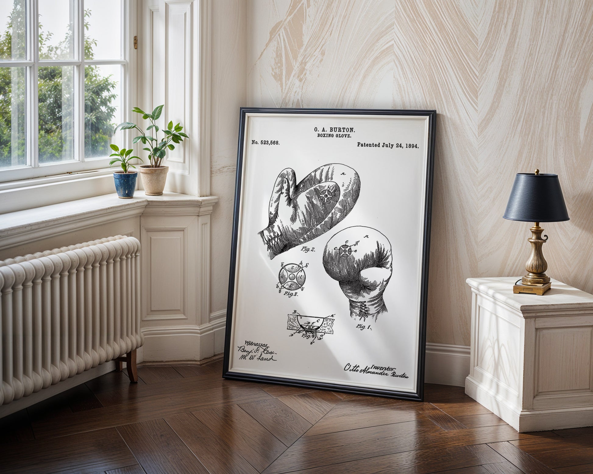 Boxing Glove 1894 Patent Poster - GroovyGrove