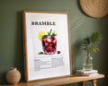 Bramble Cocktail Recipe Poster - GroovyGrove