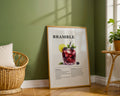 Bramble Cocktail Recipe Poster - GroovyGrove