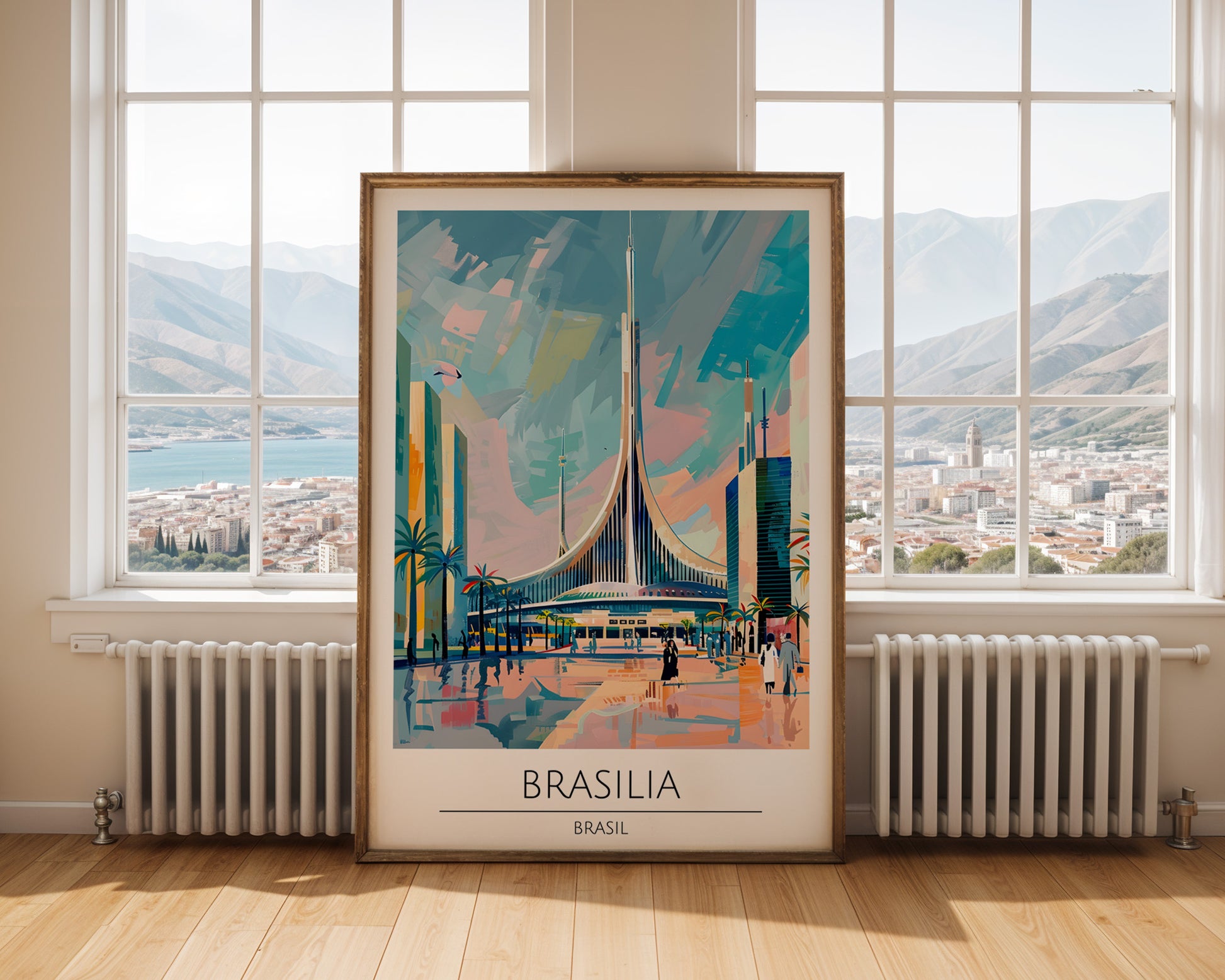 Brasilia Brazil Travel Poster - GroovyGrove