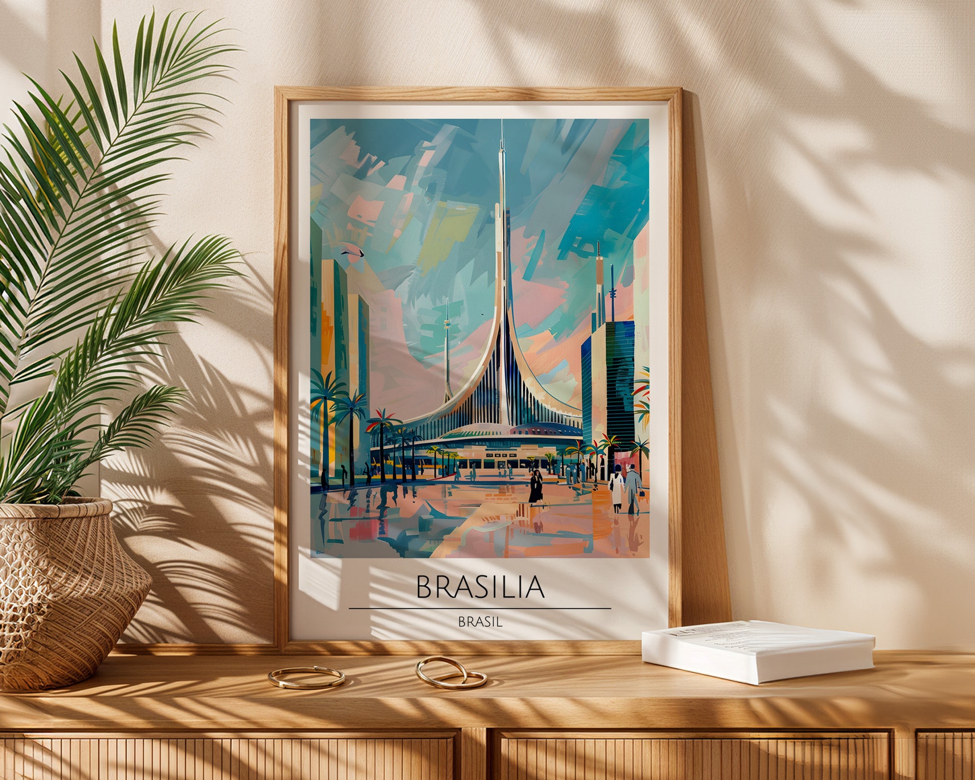 Brasilia Brazil Travel Poster - GroovyGrove