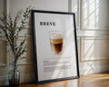 Breve Coffee Recipe Poster - GroovyGrove