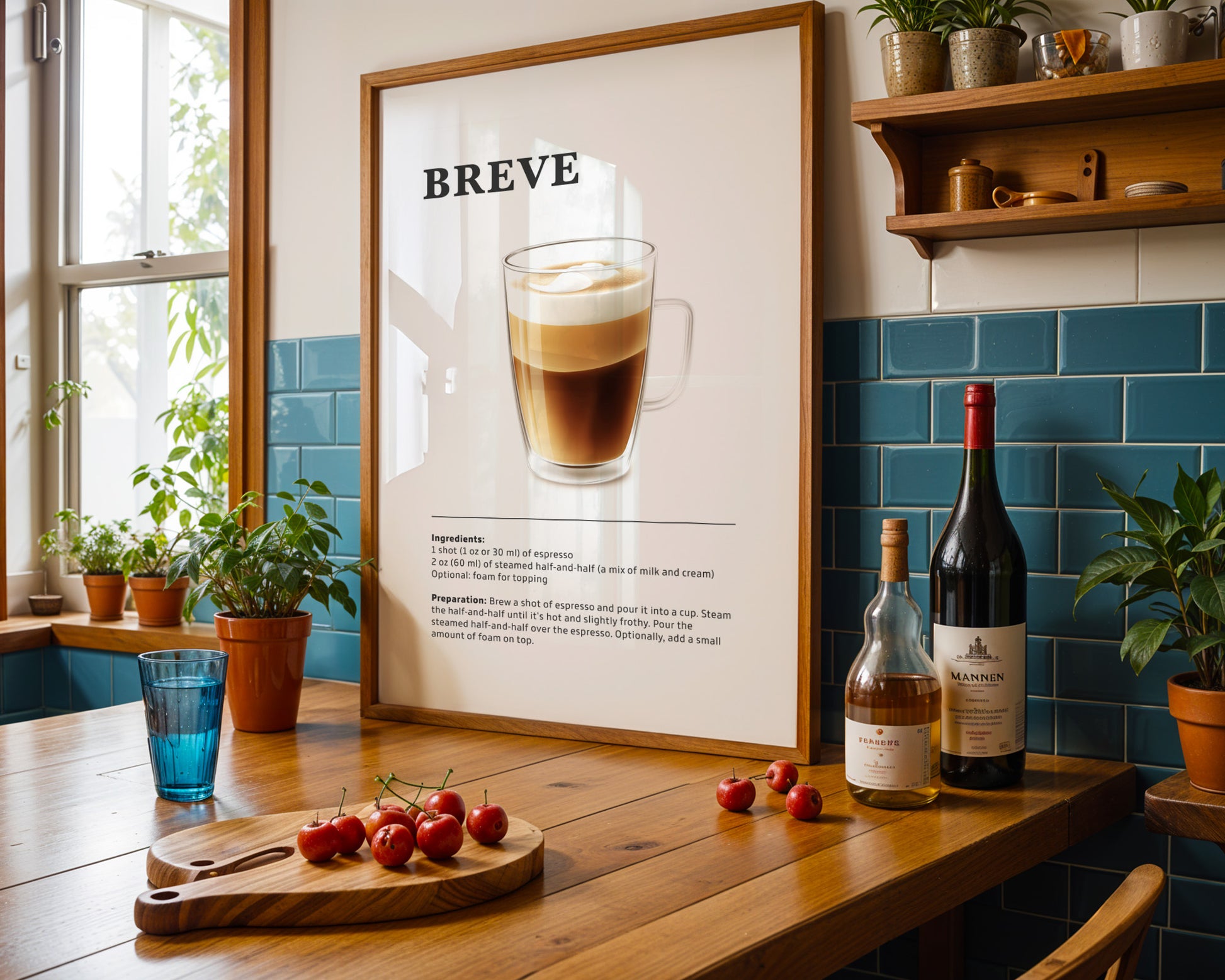 Breve Coffee Recipe Poster - GroovyGrove