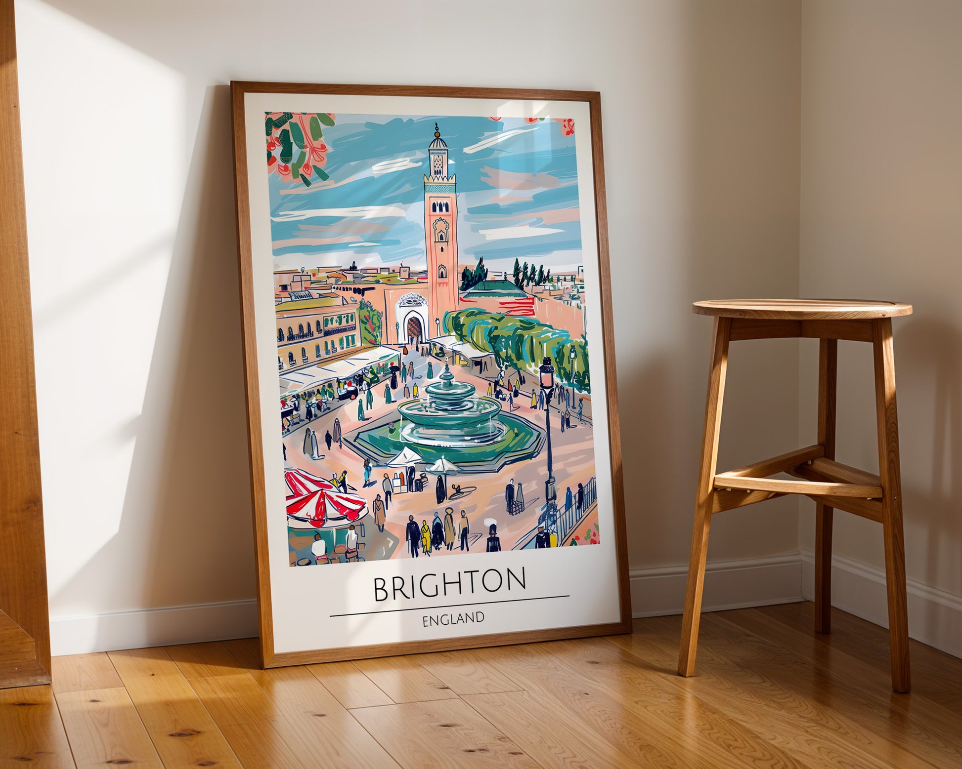 Brighton England Travel Poster - GroovyGrove