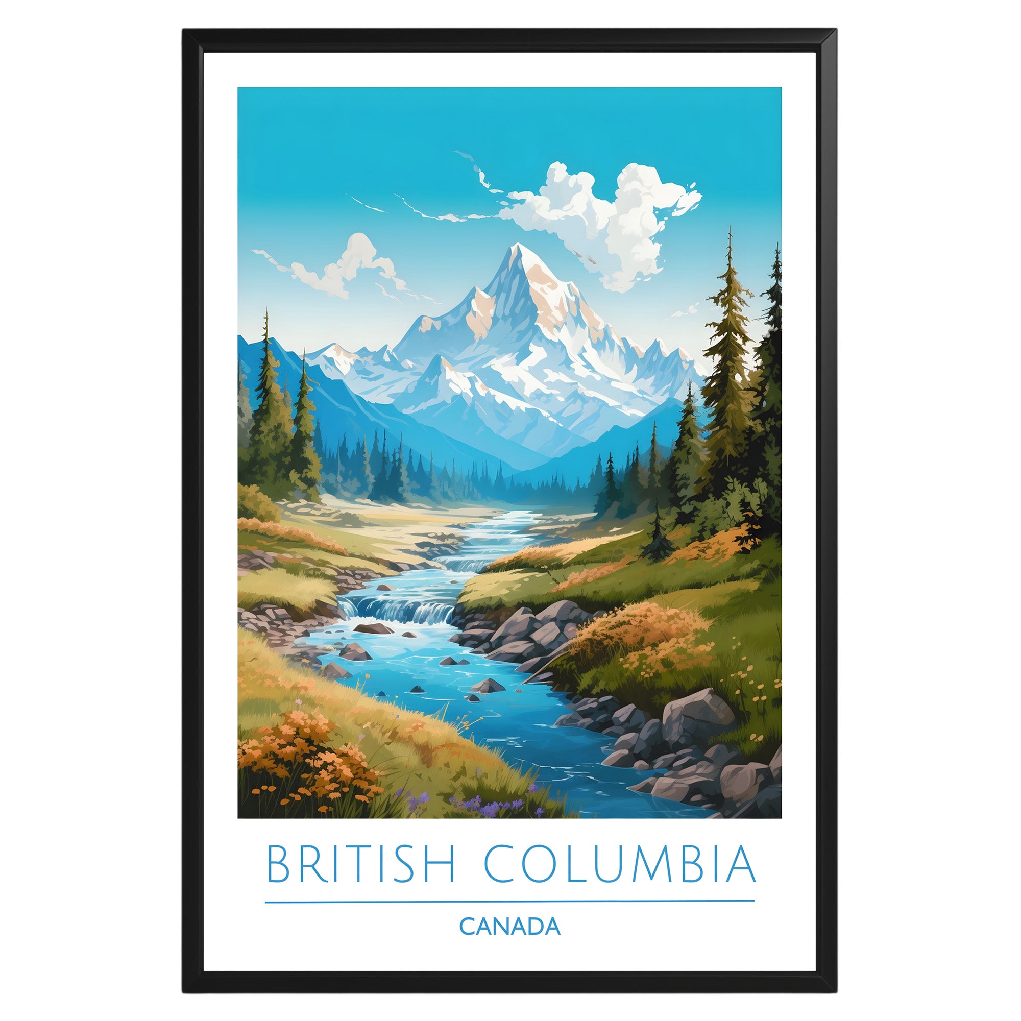 British Columbia Canada Poster - GroovyGrove