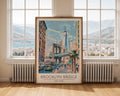 Brooklyn Bridge New York Travel Poster - GroovyGrove