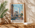 Brooklyn Bridge New York Travel Poster - GroovyGrove