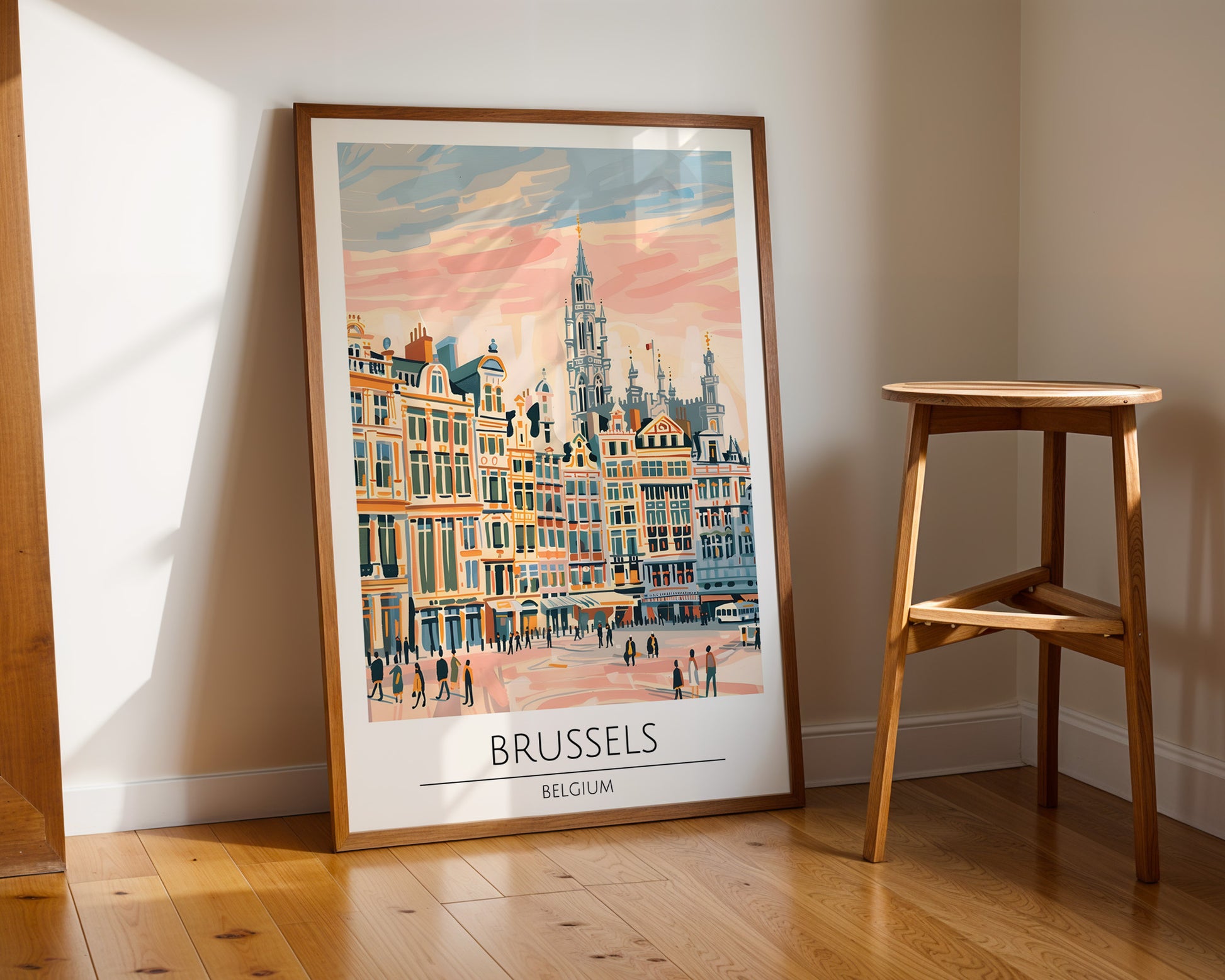 Brussels Belgium Travel Poster - GroovyGrove