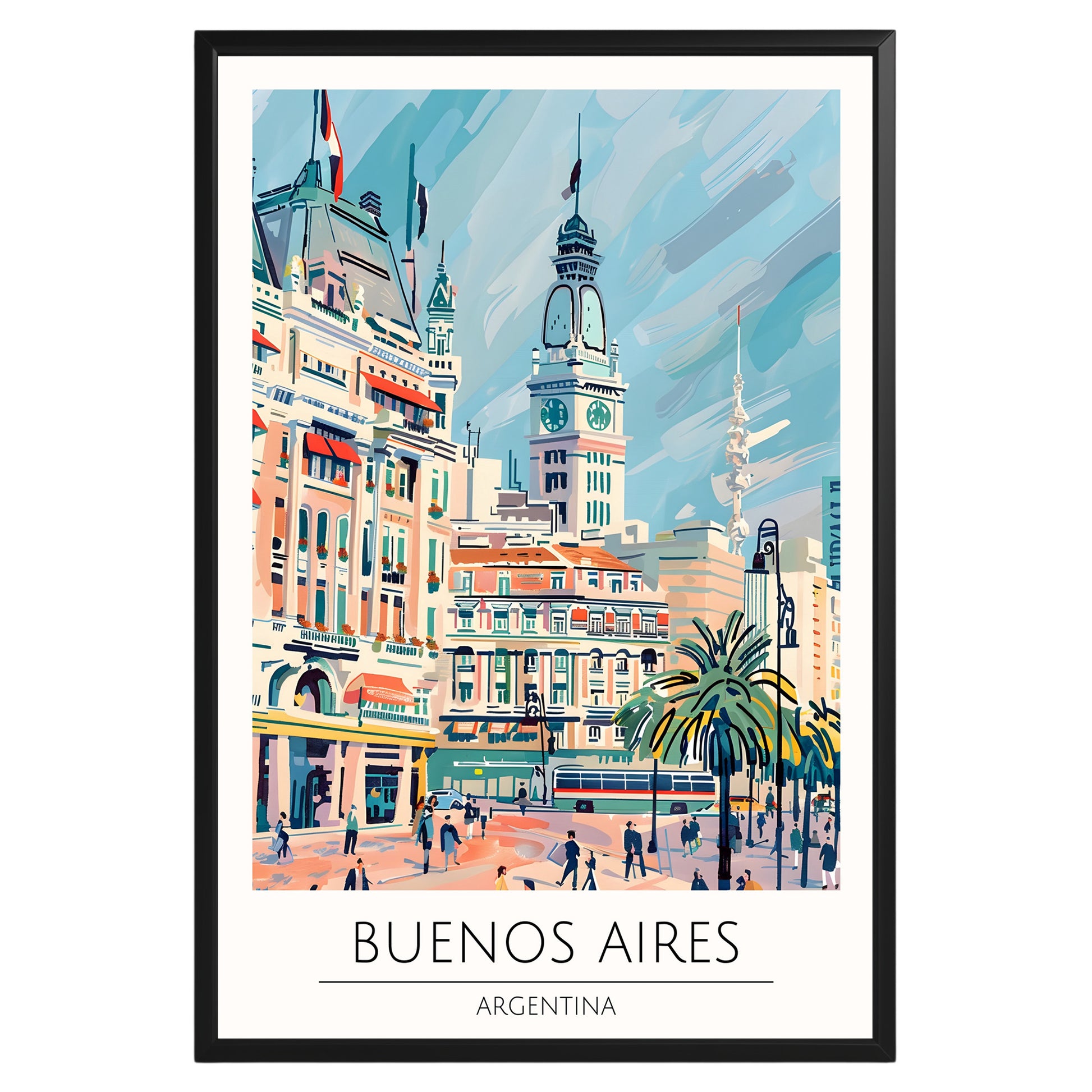 Buenos Aires Argentina Travel Poster - GroovyGrove