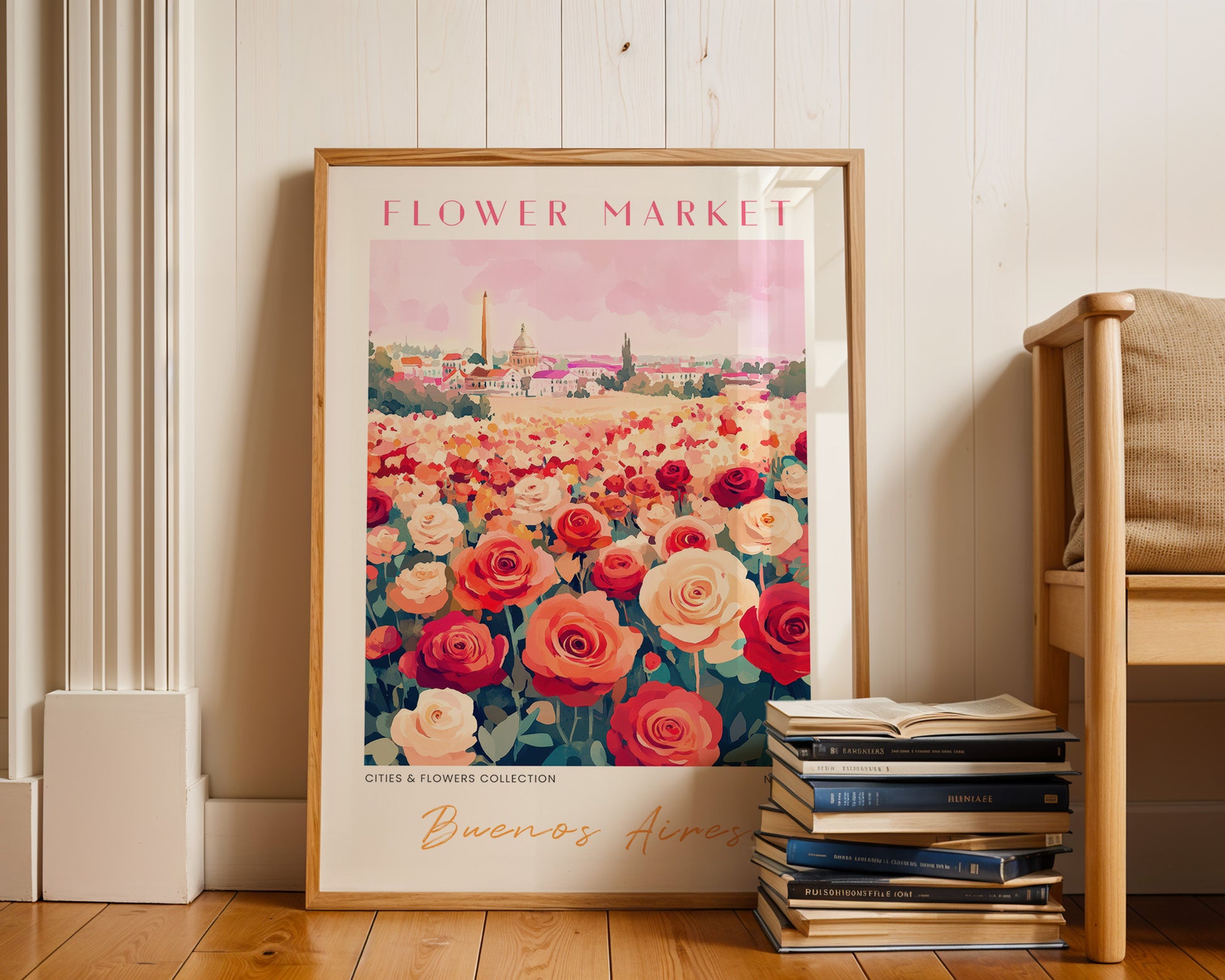 Buenos Aires Argentina Flower Market Poster - GroovyGrove