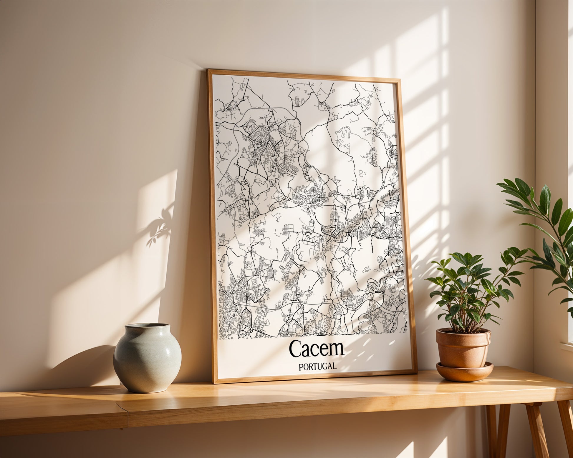 Cacem Portugal City Map Poster - GroovyGrove