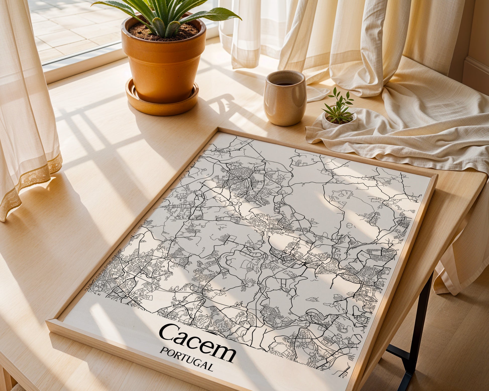 Cacem Portugal City Map Poster - GroovyGrove