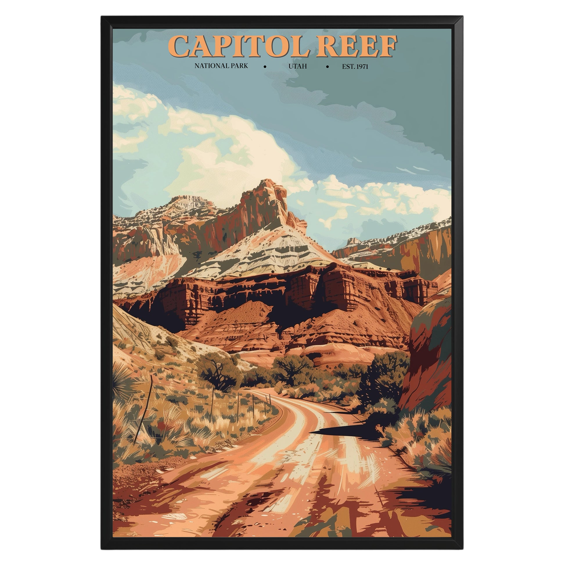 Capitol Reef National Park Vintage Poster - GroovyGrove