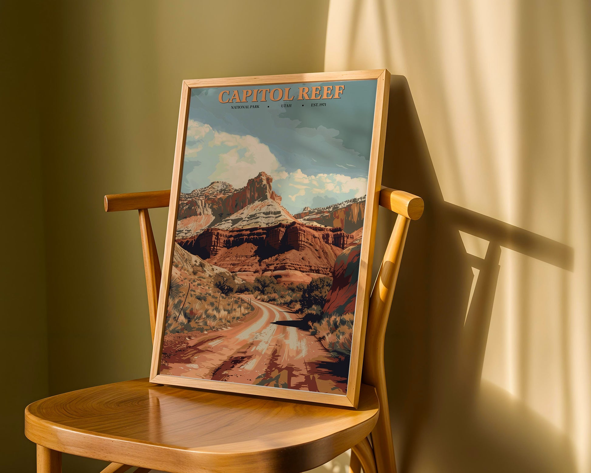 Capitol Reef National Park Vintage Poster - GroovyGrove