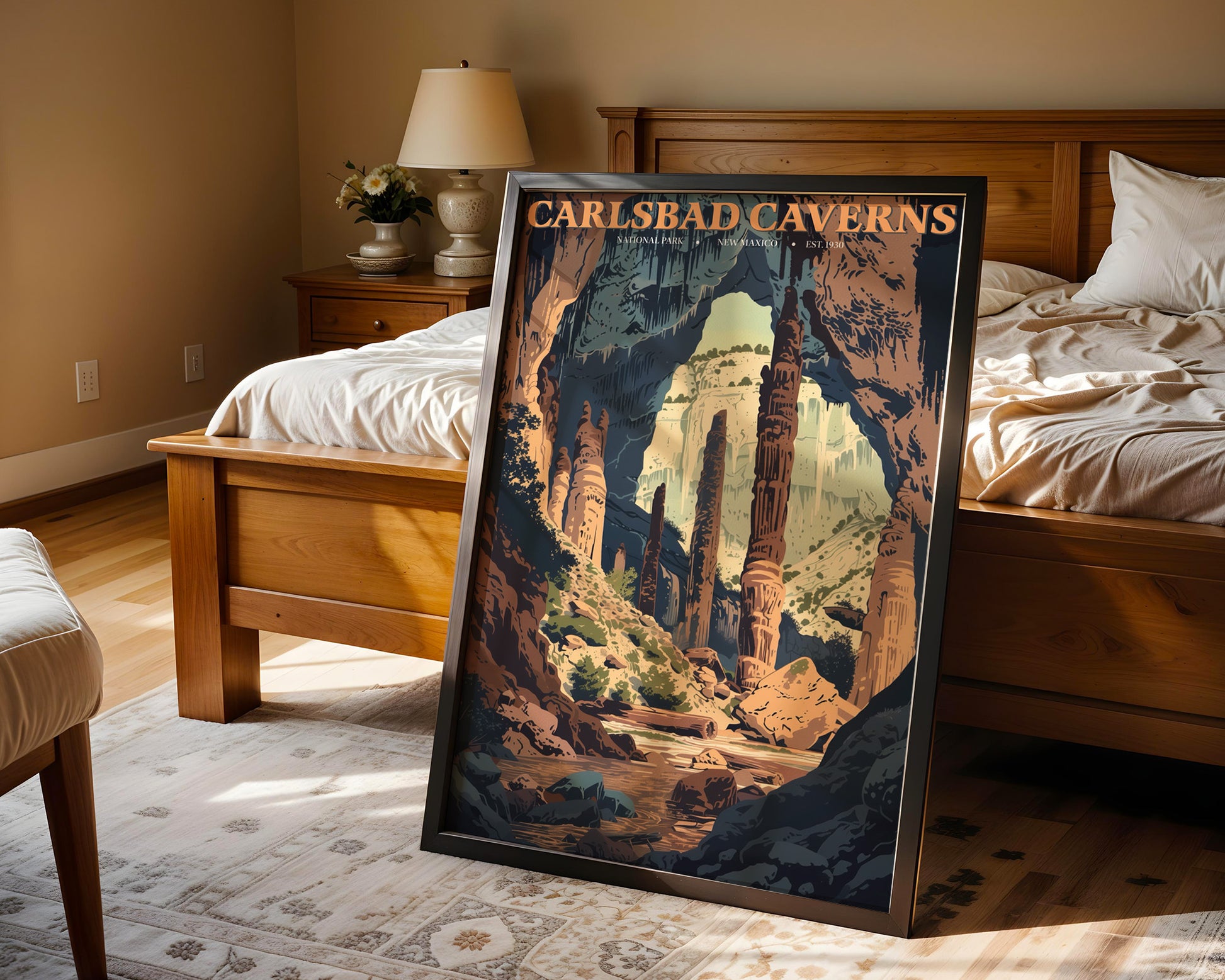 Carlsbad Caverns National Park Vintage Poster - GroovyGrove