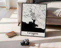 Cartagena Spain City Map Poster - GroovyGrove