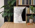 Catania Italy City Map Poster - GroovyGrove