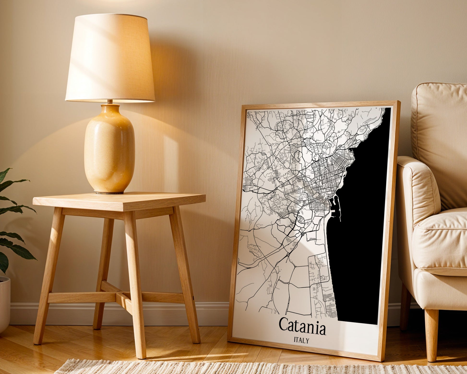 Catania Italy City Map Poster - GroovyGrove