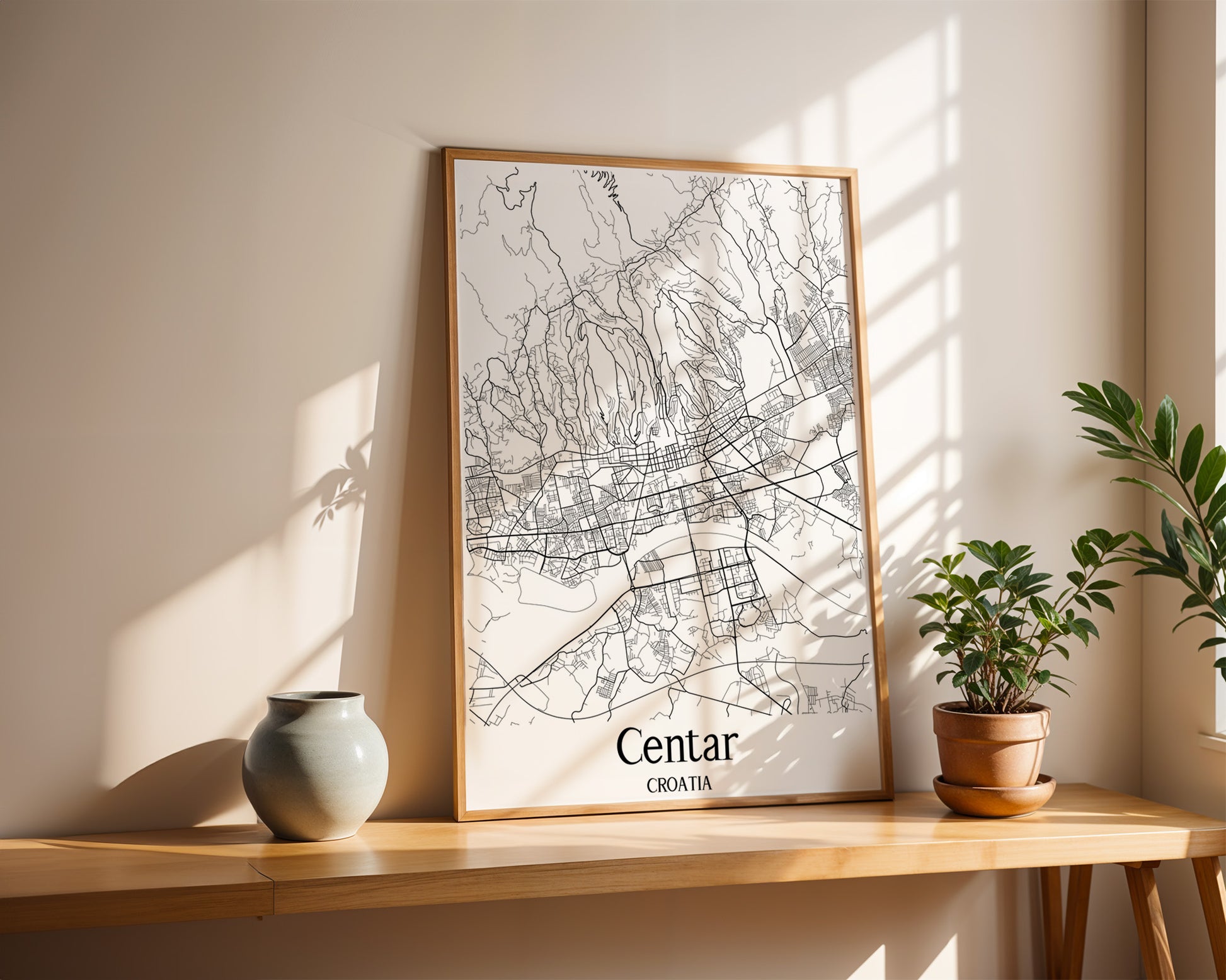 Centar Croatia City Map Poster - GroovyGrove