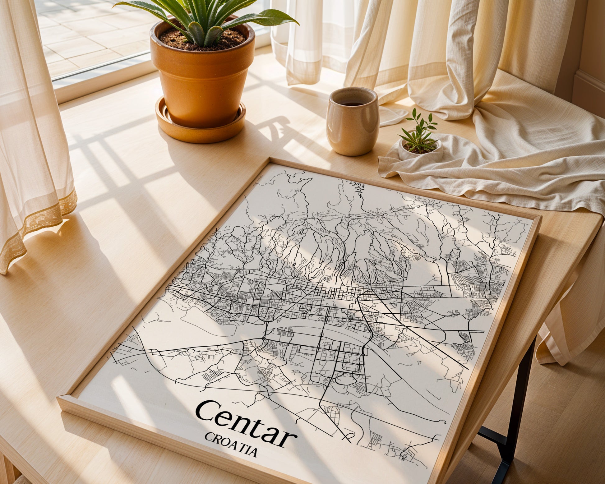 Centar Croatia City Map Poster - GroovyGrove