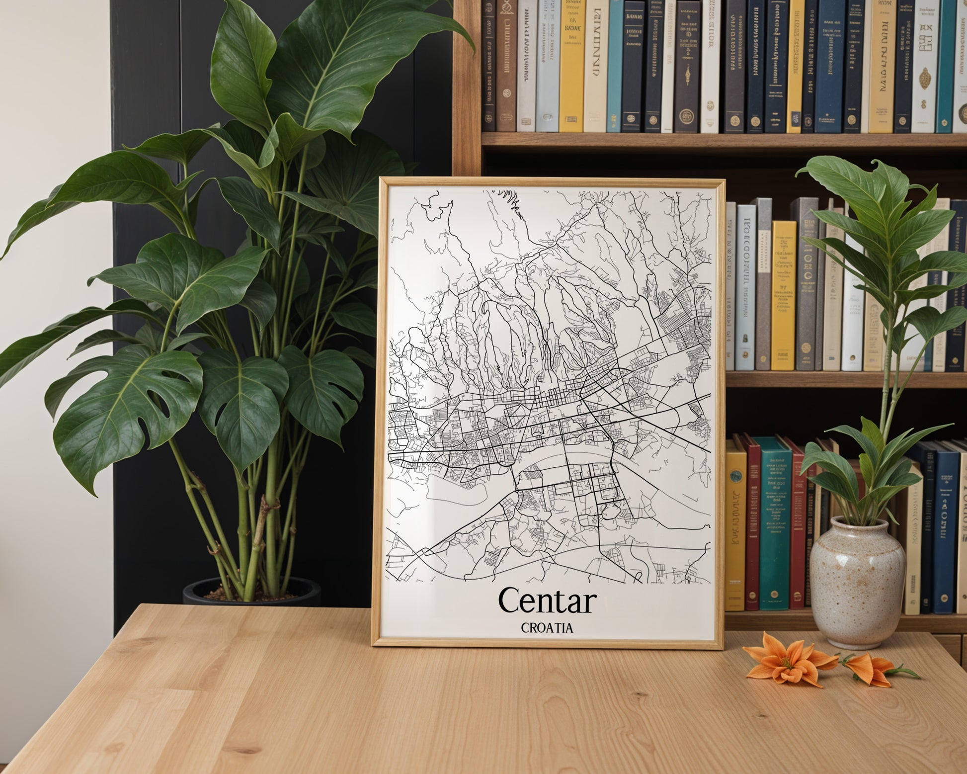 Centar Croatia City Map Poster - GroovyGrove