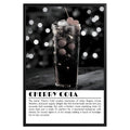 Cherry Cola Cocktail Black and White Poster - GroovyGrove