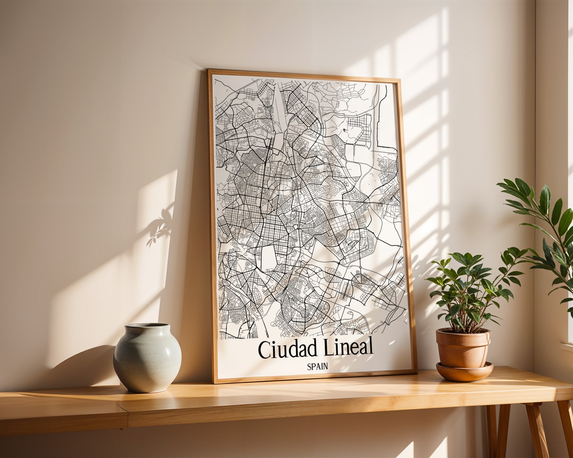 Ciudad Lineal Spain City Map Poster - GroovyGrove