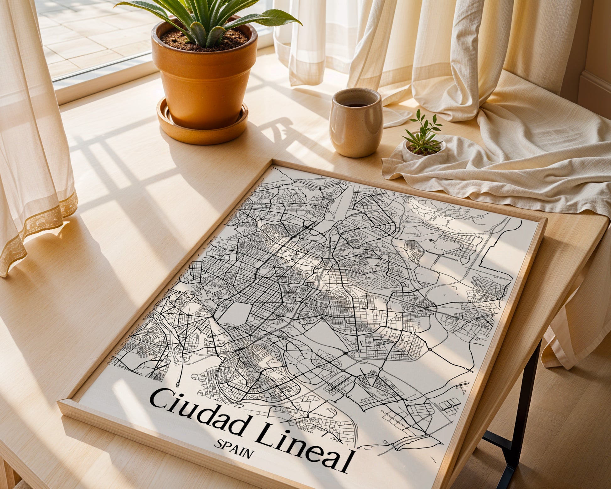 Ciudad Lineal Spain City Map Poster - GroovyGrove