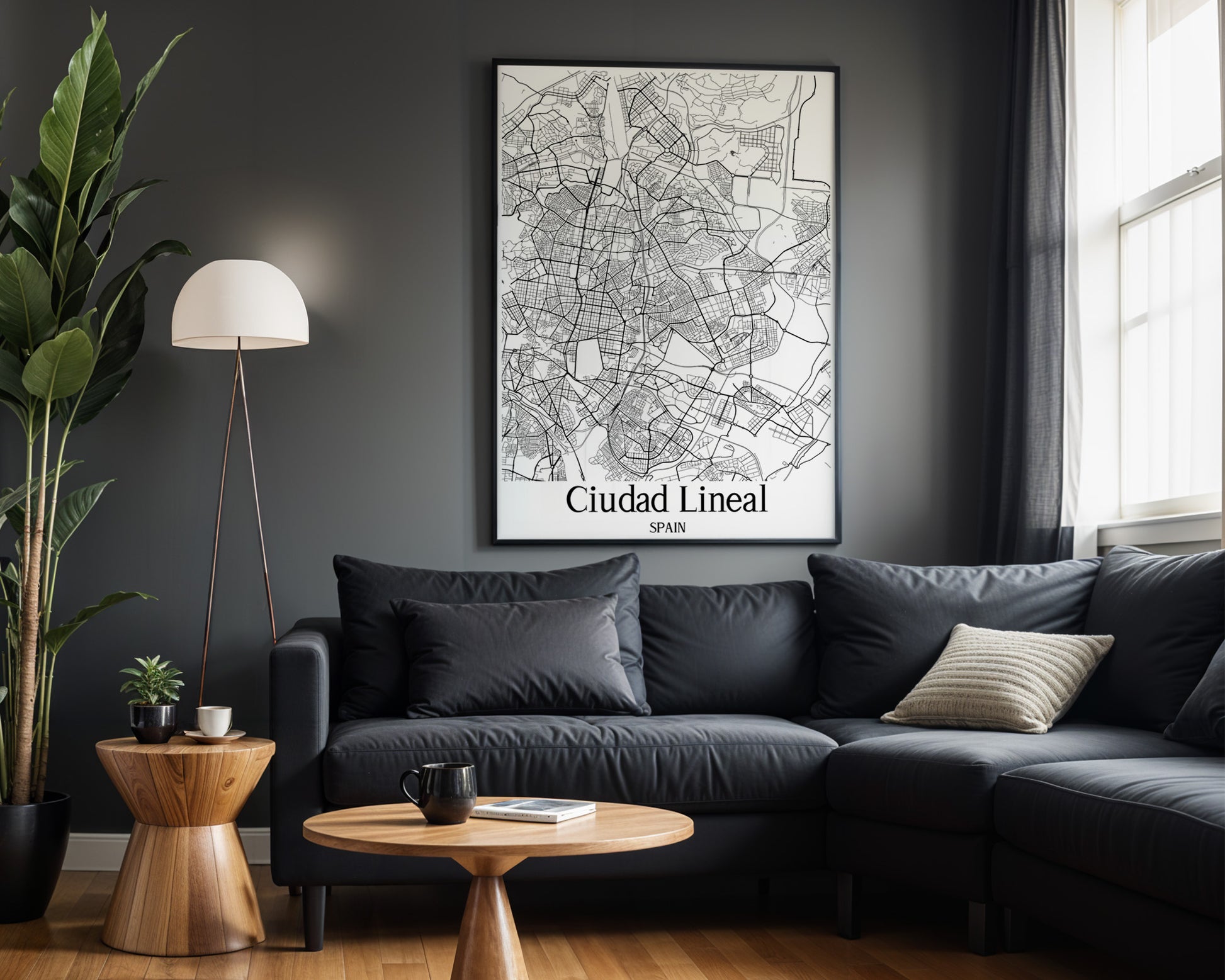 Ciudad Lineal Spain City Map Poster - GroovyGrove