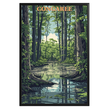 Congaree National Park Vintage Poster - GroovyGrove