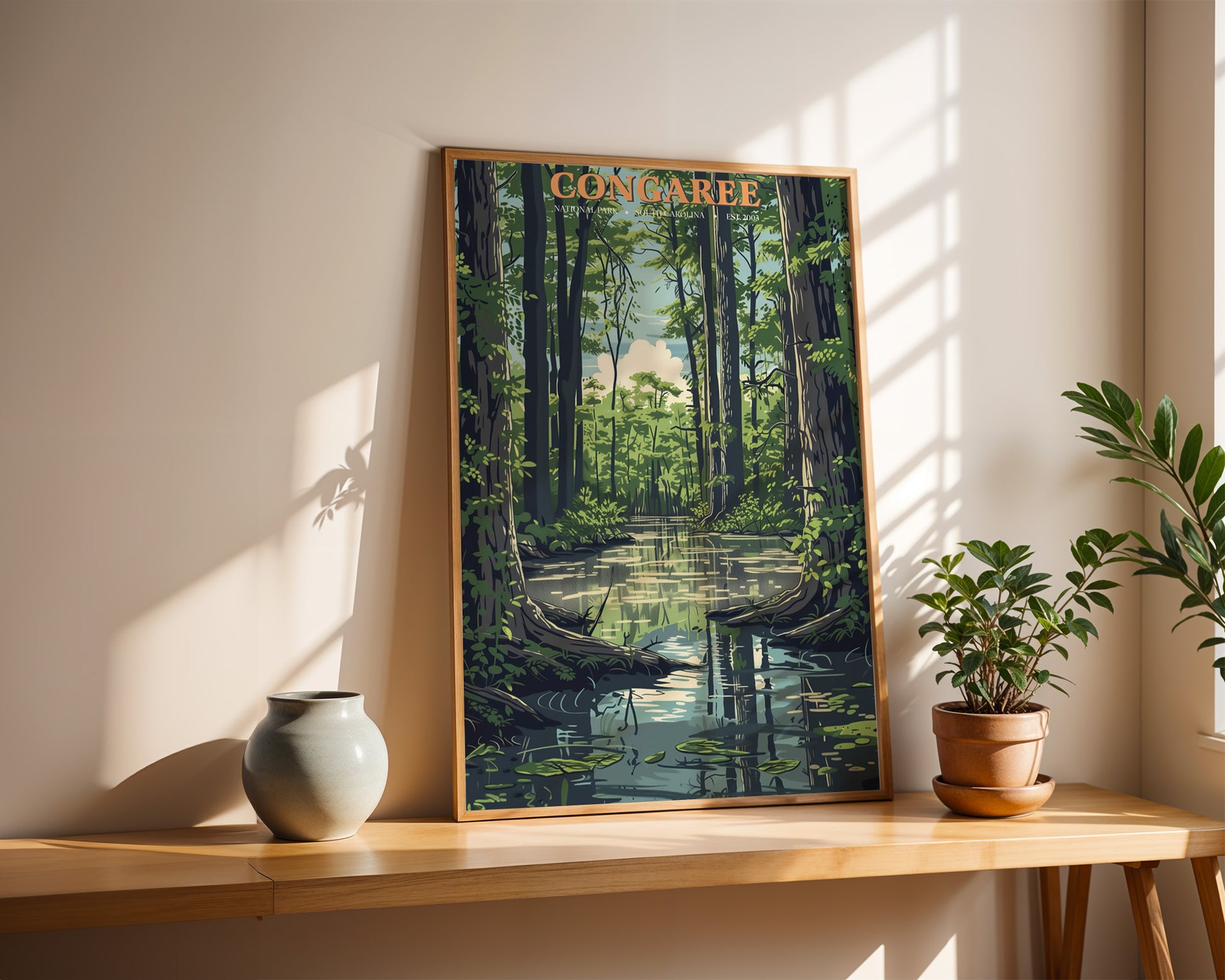 Congaree National Park Vintage Poster - GroovyGrove