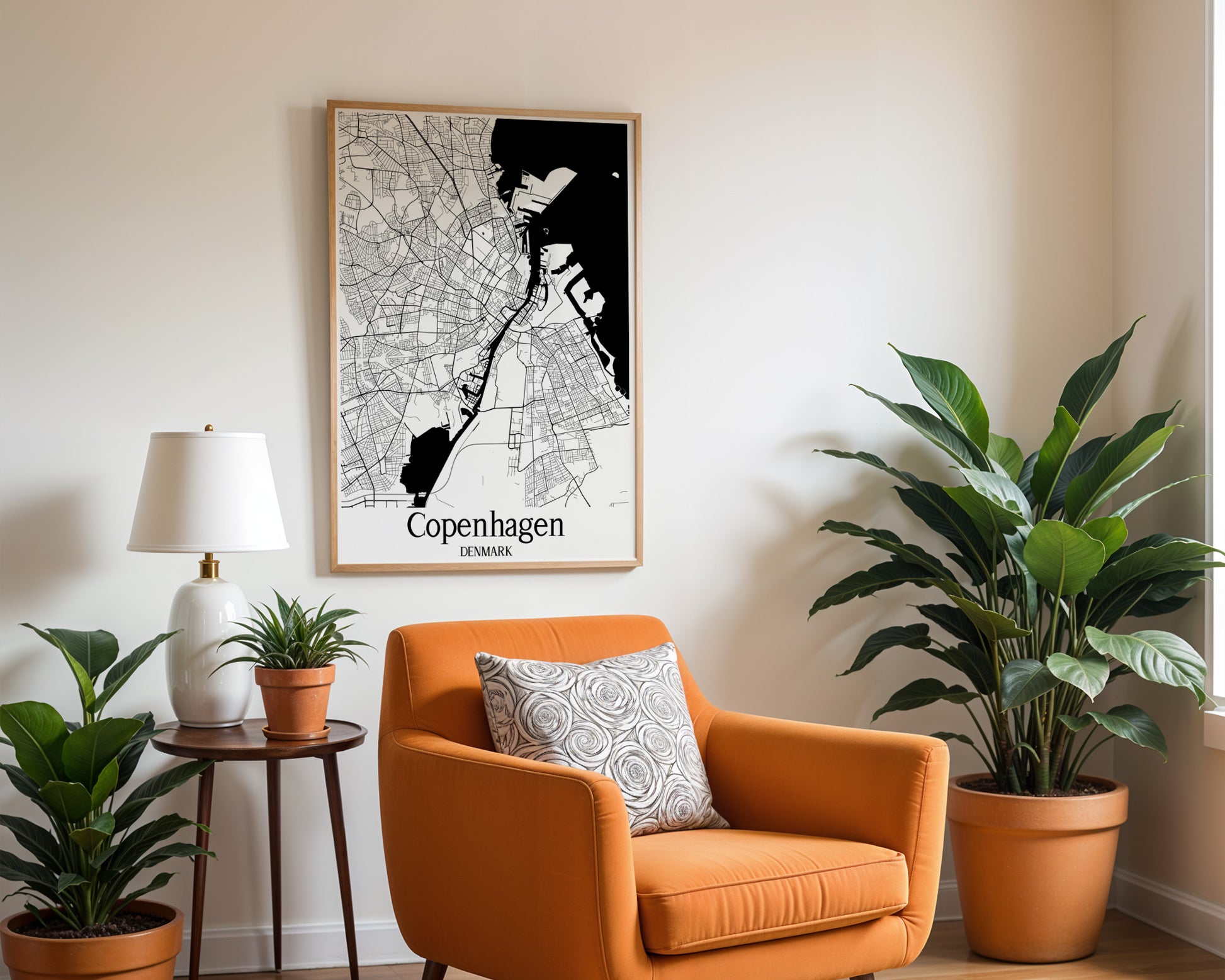 Copenhagen Denmark City Map Poster - GroovyGrove