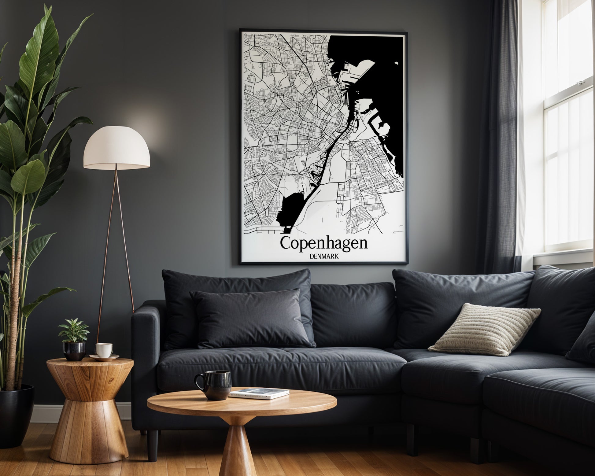 Copenhagen Denmark City Map Poster - GroovyGrove