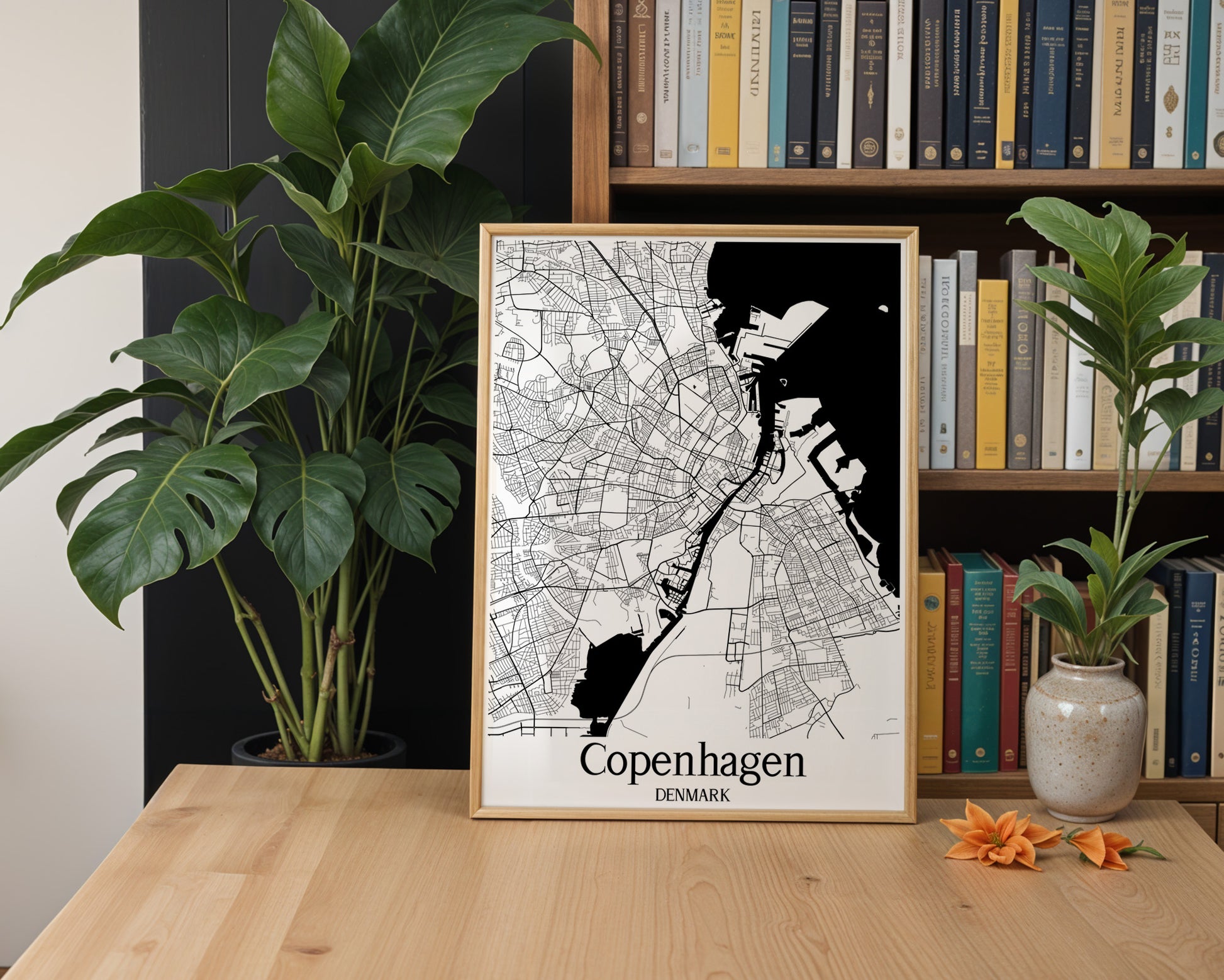 Copenhagen Denmark City Map Poster - GroovyGrove