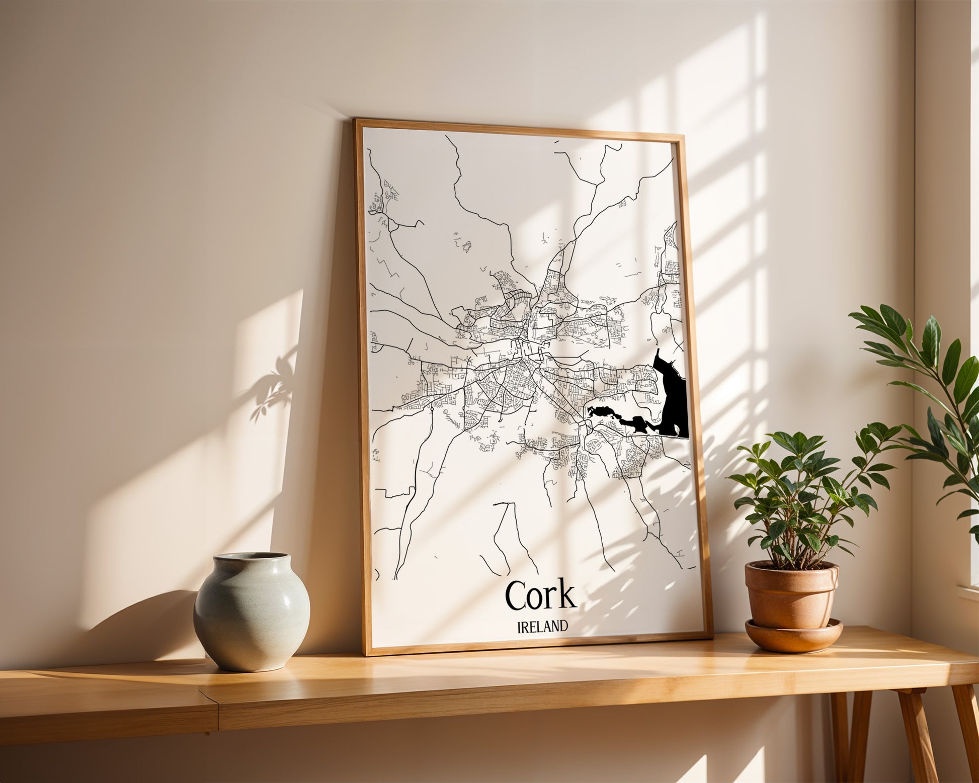 Cork Ireland City Map Poster - GroovyGrove