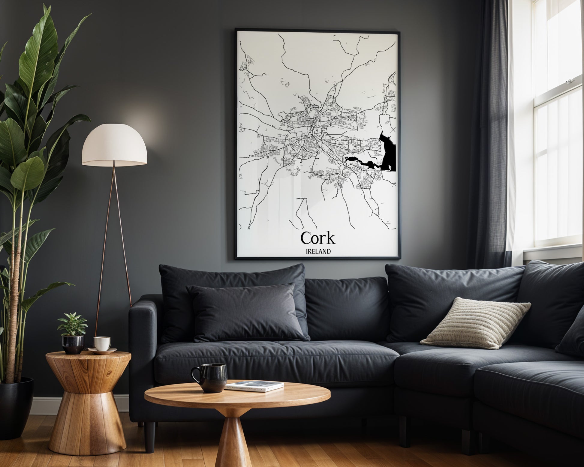 Cork Ireland City Map Poster - GroovyGrove