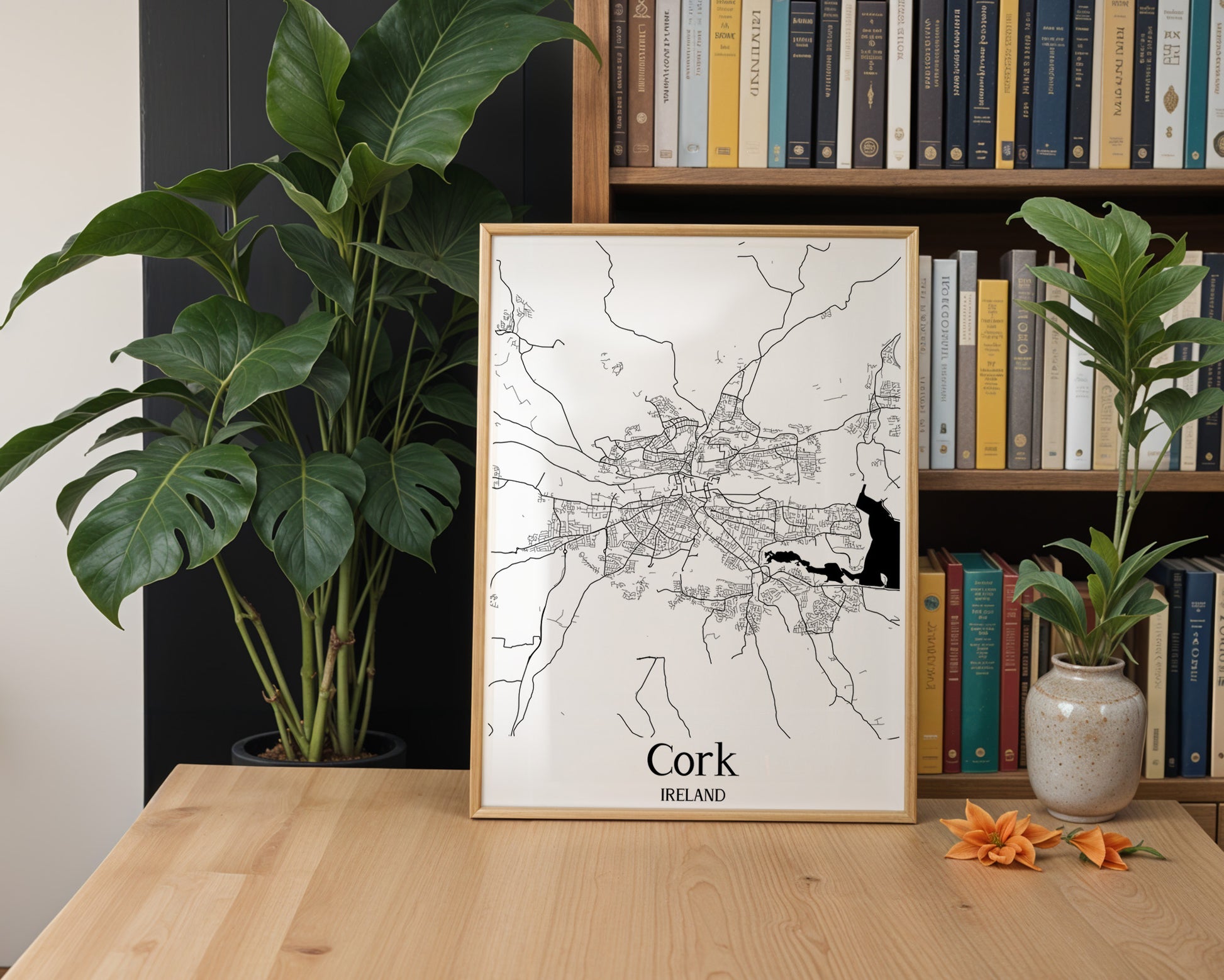 Cork Ireland City Map Poster - GroovyGrove