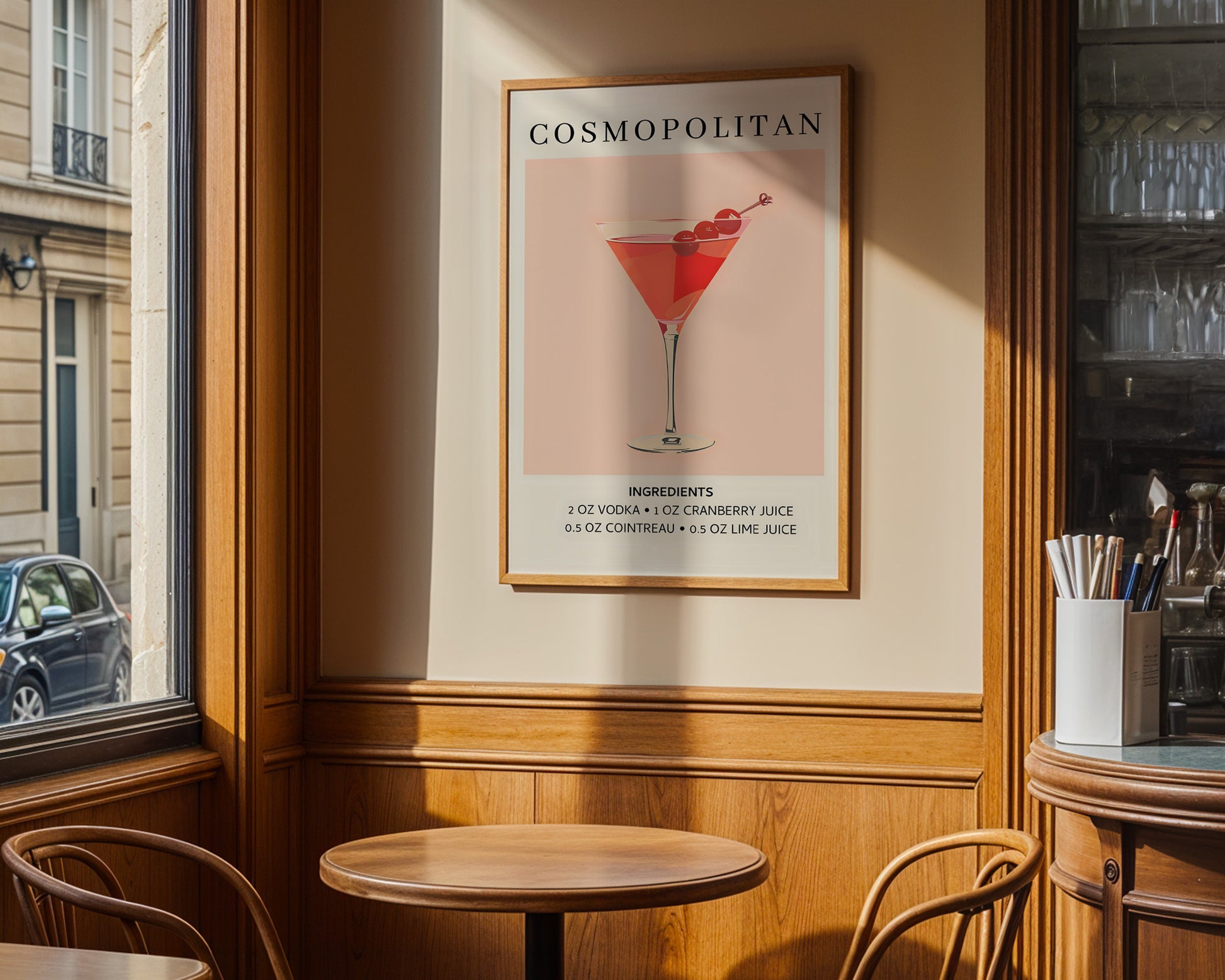 Cosmopolitan Vintage Cocktail Poster - GroovyGrove