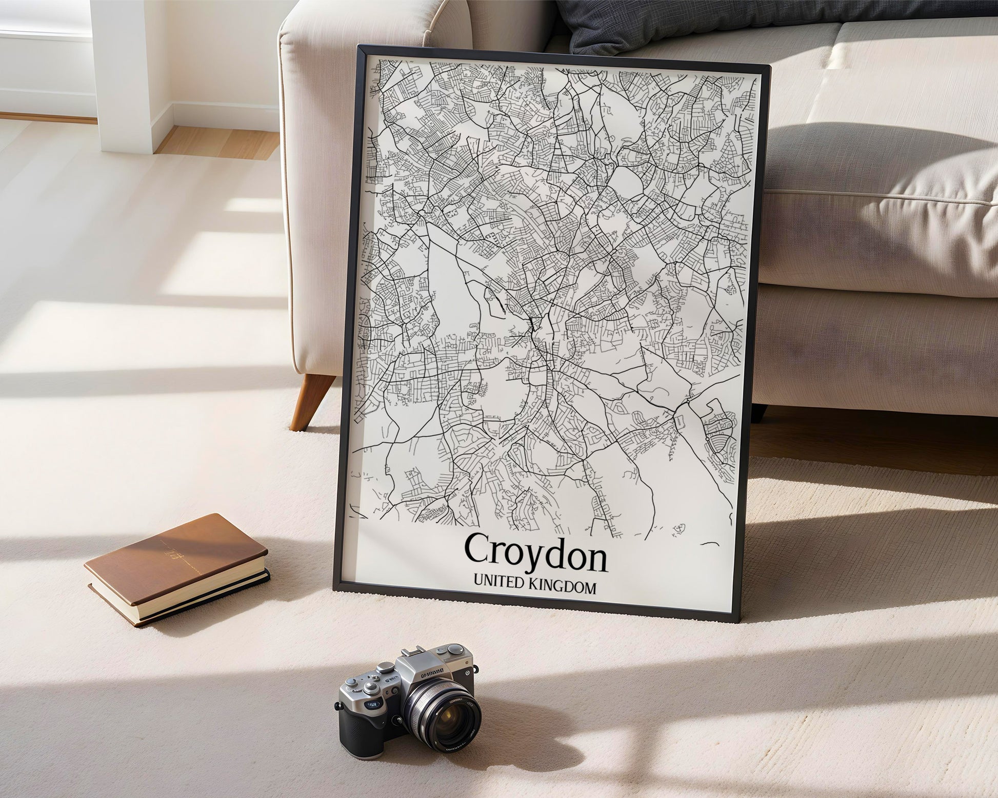 Croydon United Kingdom City Map Poster - GroovyGrove