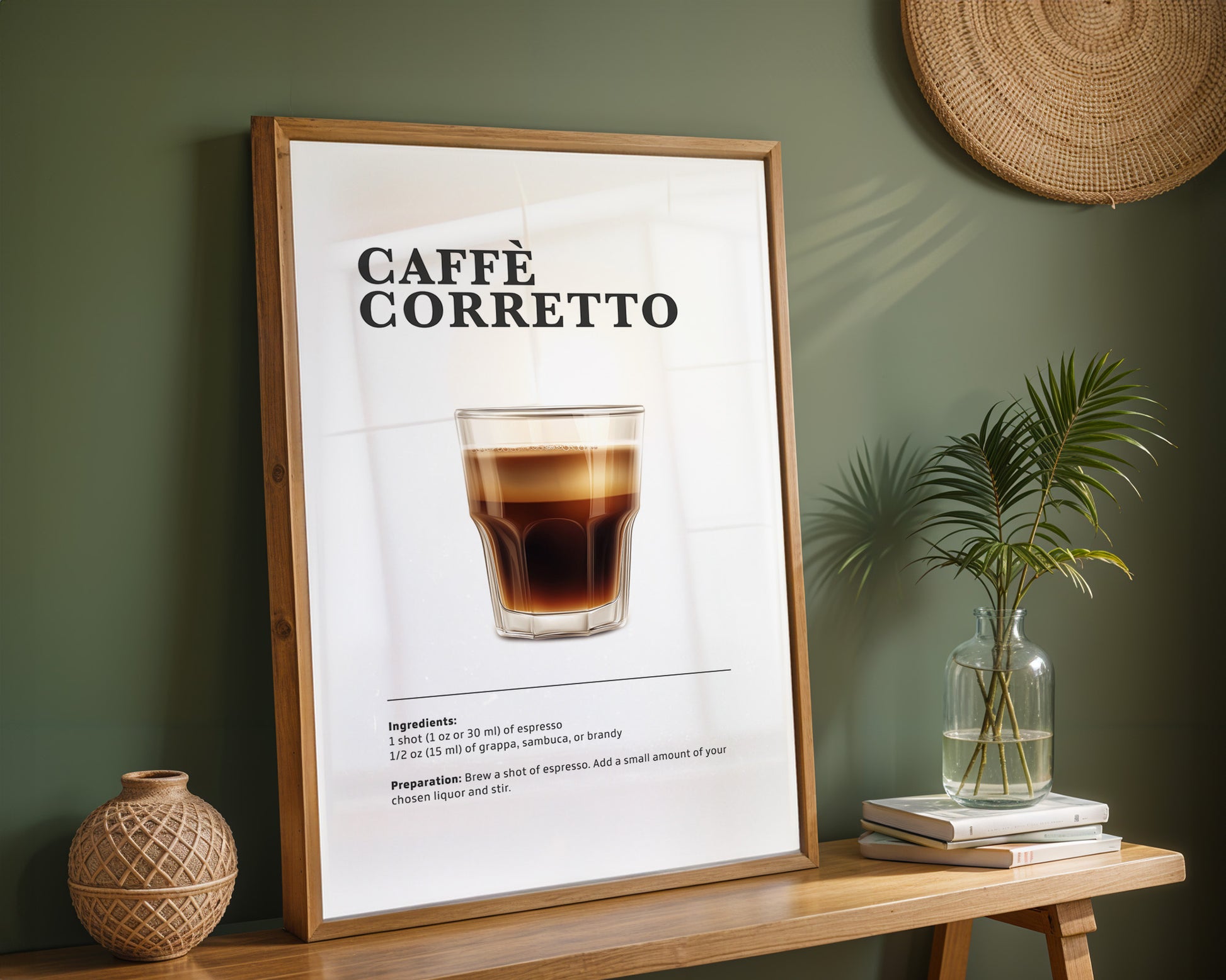 Corretto Coffee Recipe Poster - GroovyGrove