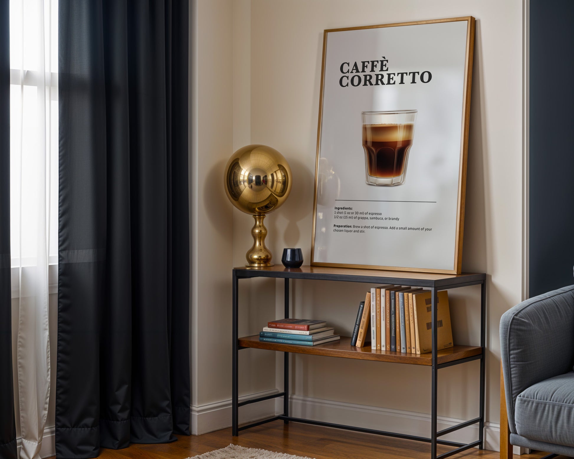 Corretto Coffee Recipe Poster - GroovyGrove